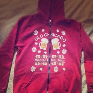 Old Chicago Beer Tour zip up hoodie